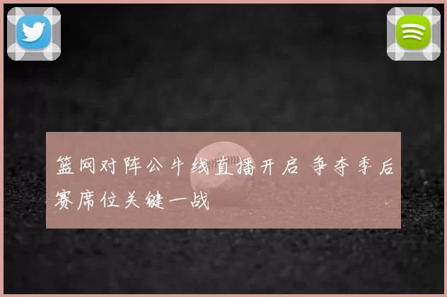 篮网对阵公牛线直播开启 争夺季后赛席位关键一战